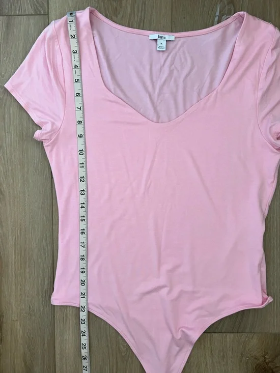 BAR III Sweetheart Neck Short Sleeve Bodysuit NWT - Picture 7 of 10